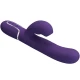 Vibrator Rabbit G-Spot 3 în 1 din ABS și silicon, mov