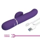 Vibrator Rabbit G-Spot 3 în 1 din ABS și silicon, mov