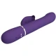 Vibrator Rabbit 4 în 1 din ABS și silicon, mov