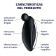 Vibrator lay-on din ABS și silicon, negru