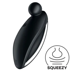 Vibrator lay-on din ABS și silicon, negru