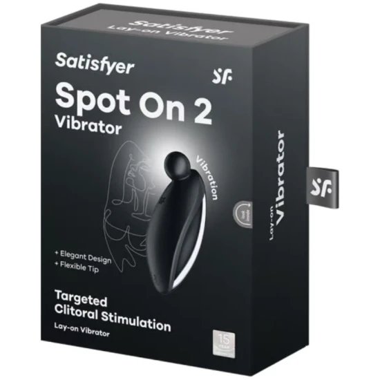 Vibrator lay-on din ABS și silicon, negru