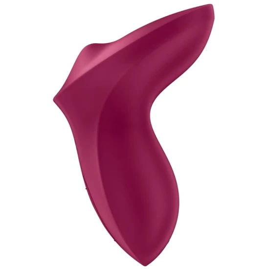 Vibrator lay-on pentru clitoris din silicon, berry