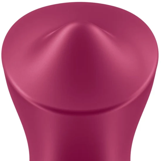 Vibrator lay-on pentru clitoris din silicon, berry