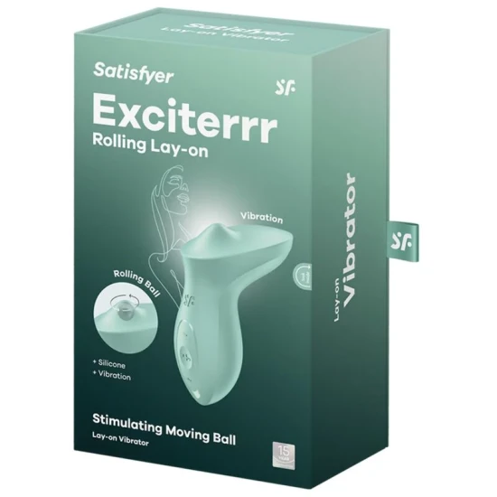 Vibrator clitoridian lay-on din silicon, mentă