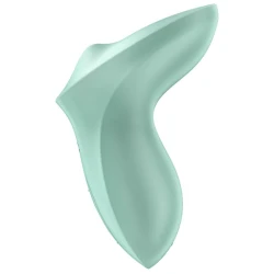Vibrator clitoridian lay-on din silicon, mentă