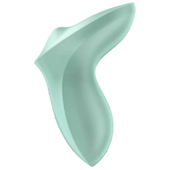 Vibrator clitoridian lay-on din silicon, mentă