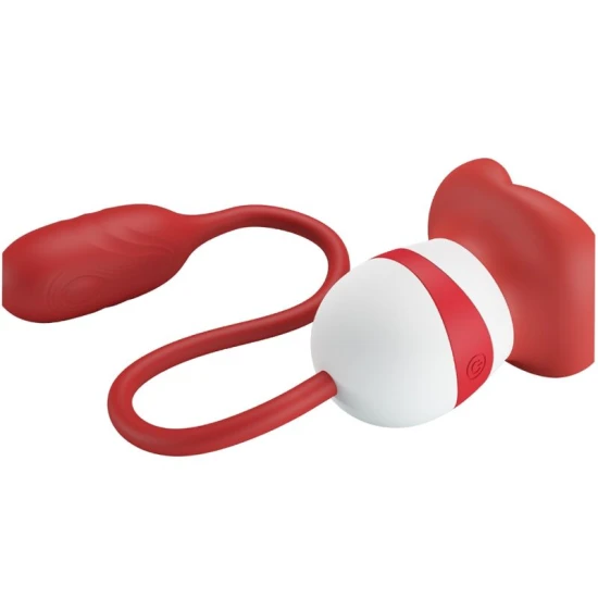 Stimulator oral Aliyah din silicon ABS, roșu