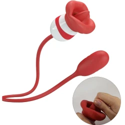 Stimulator oral Aliyah din silicon ABS, roșu