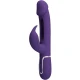 Vibrator Rabbit 3 în 1 din ABS și silicon, violet