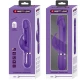 Vibrator Rabbit 3 în 1 din ABS și silicon, violet
