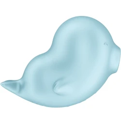 Stimulator și vibrator Sassy Seal din silicon, albastru