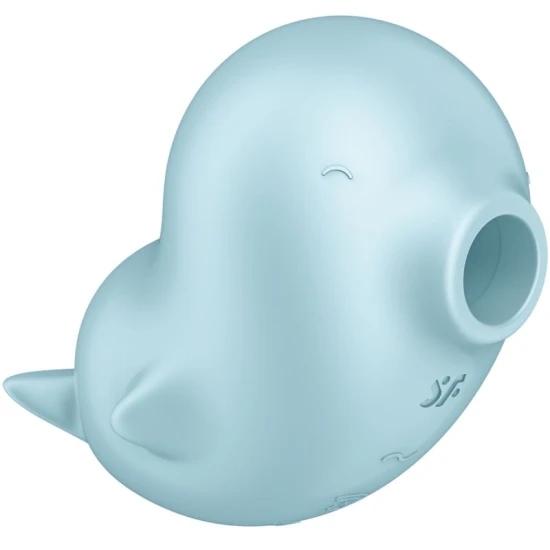 Stimulator și vibrator Sassy Seal din silicon, albastru