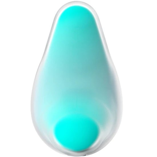 Stimulator și vibrator Mermaid Vibes din silicon, mint și roz