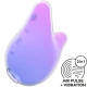 Stimulator și vibrator Mermaid Vibes din silicon, violet-roz