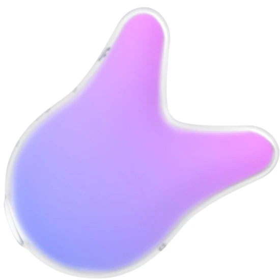 Stimulator și vibrator Mermaid Vibes din silicon, violet-roz