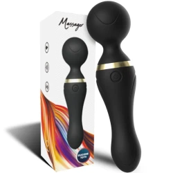 Freeza massager & vibrator super flexibil cu cap, negru