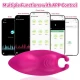 Chilot vibrator pentru punctul G, fuchsia, silicon medical & ABS, control prin APP, set cu clip magnetic, Free App