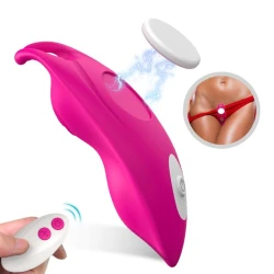 Chiloți vibratori cu vibrator pentru punctul G, telecomandă, fucsia, control la distanță