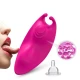 Chiloți vibratori cu vibrator pentru punctul G, telecomandă, fucsia, control la distanță