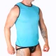 Tricou sport din poliamidă, albastru, L/XL