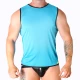Tricou bărbătesc din poliamidă, albastru, S/M