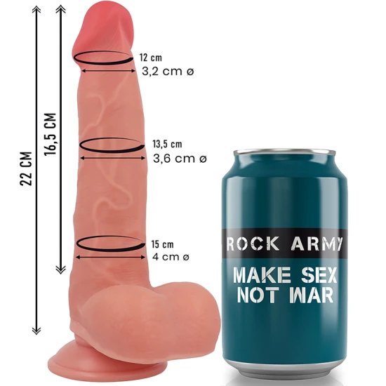 ROCKARMY - Jucărie sexuală tip dildo din silicon lichid, Roz