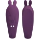 Stimulator și vibrator C-shape din silicon, mov