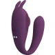Stimulator și vibrator C-shape din silicon, mov