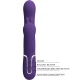 Vibrator rabbit triplu 4 în 1 din silicon, mov