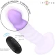 Vibrator BRENDA din silicon, mov, M, 10 vibrații, telecomandă