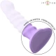 Vibrator BRENDA din silicon, mov, M, 10 vibrații, telecomandă