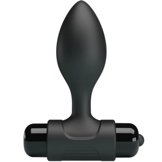 Plug Anal Vibrator - 10 Vibrații, Negru, Mărime Unică