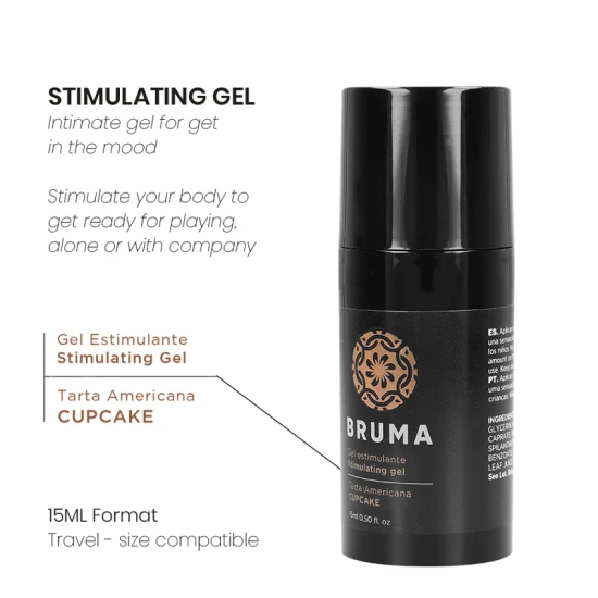 Gel intensificator pentru stimulare, aromă cupcake, 15 ml