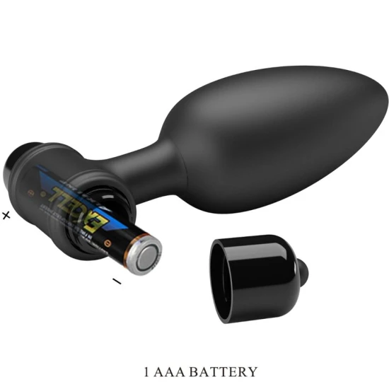 Plug anal vibrator, Negru