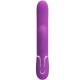 Vibrator Rabbit 3 în 1 din silicon, mov