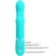 Vibrator rabbit 4 în 1 din silicon, albastru