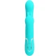 Vibrator rabbit 4 în 1 din silicon, albastru