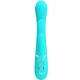 Vibrator iepuraș 3 în 1 din silicon, albastru