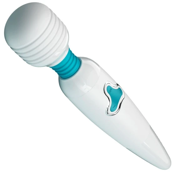 Vibrator tip wand din silicon, alb, 7 vibrații