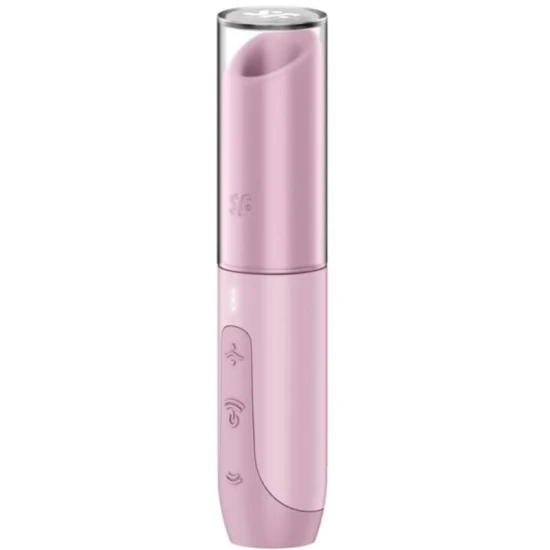 Stimulator clitoridian cu unde de aer, silicon, roz, Travel Size