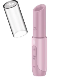 Stimulator clitoridian cu unde de aer, silicon, roz, Travel Size