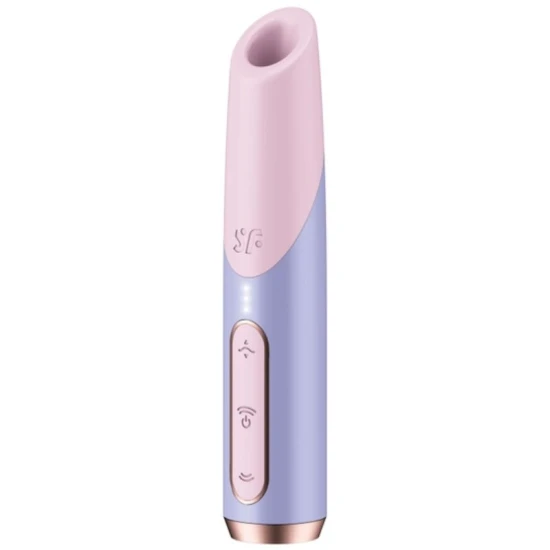 Stimulator clitoridian cu unde de aer, silicon, roz/violet