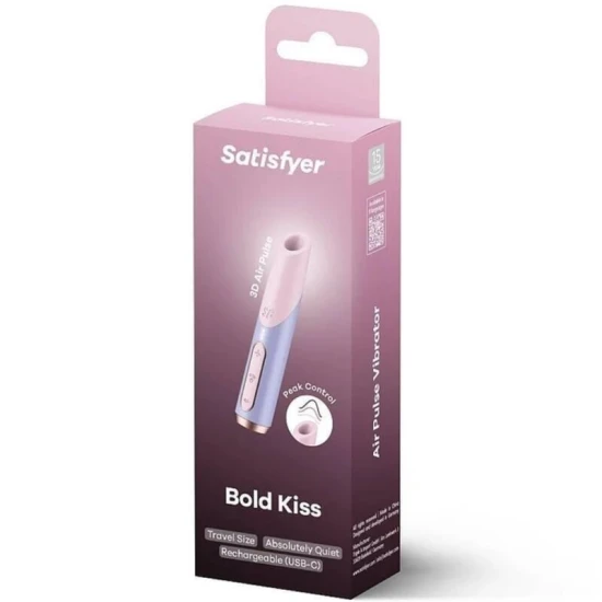Stimulator clitoridian cu unde de aer, silicon, roz/violet
