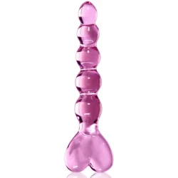 Masturbator din sticlă, transparent, 14.5 cm