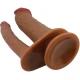 Dublu dildo vibrator realist, Natural Mulatto
