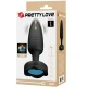 Plug anal LED din silicon, negru, 12.5 cm