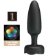 Plug anal LED din silicon, negru, 12.5 cm