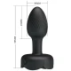 Plug Anal Olman - Negru, 8.8 cm