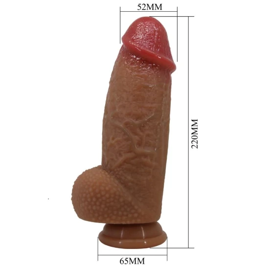 DILDO ULTRA REALISTIC, 22 CM, Roz